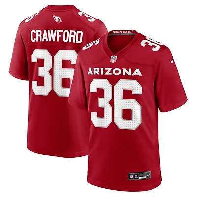 Maillot de match Nike Kitan Crawford Cardinal des Arizona Cardinals pour homme