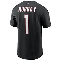 T-shirt avec nom et numéro Nike Kyler Murray pour hommes, noir, Arizona Cardinals