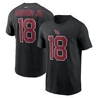 Men's Nike Marvin Harrison Jr. Cardinal Arizona Cardinals  Name & Number T-Shirt
