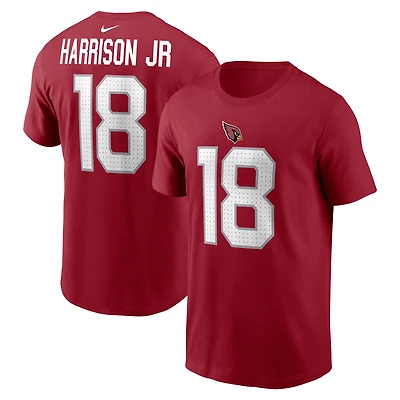 T-shirt Nike Marvin Harrison Jr. Cardinal pour homme avec nom et numéro des Cardinals de l'Arizona
