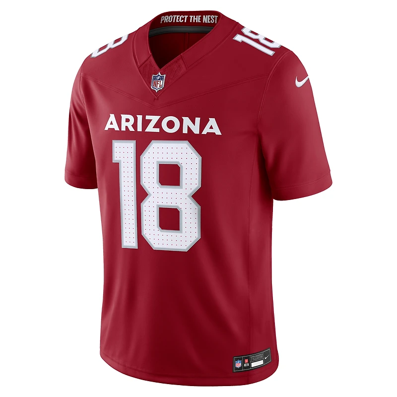 Men's Nike Marvin Harrison Jr. Cardinal Arizona Cardinals Vapor F.U.S.E. Stitched Limited Jersey