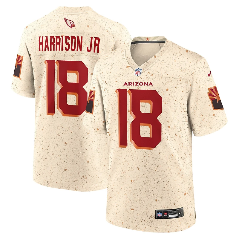 Men's Nike Marvin Harrison Jr. Natural Arizona Cardinals Rivalries Collection Game Jersey