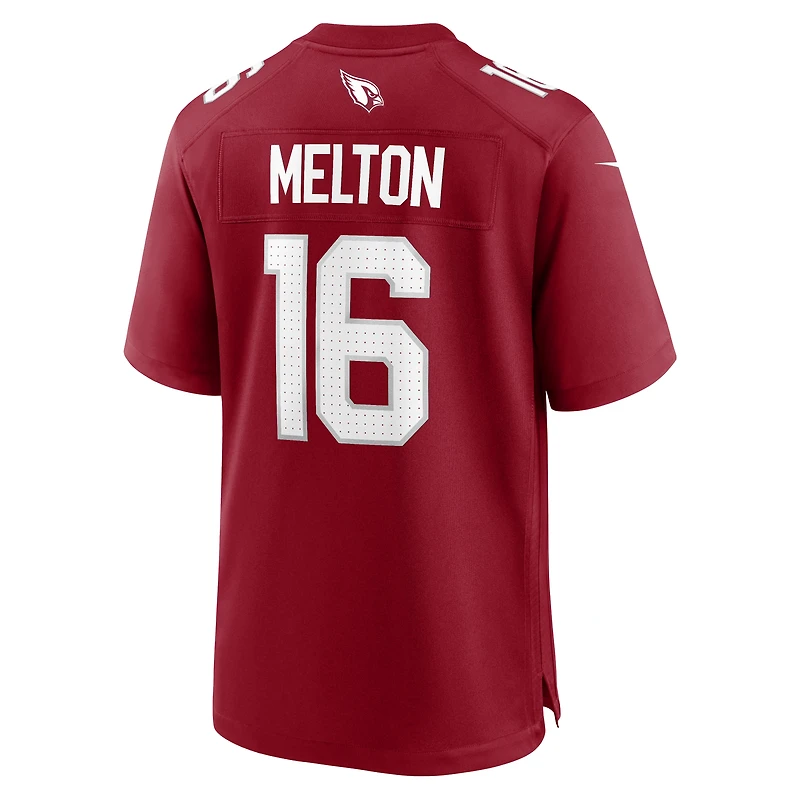 Men's Nike Max Melton  Cardinal Arizona Cardinals Team Game Jersey