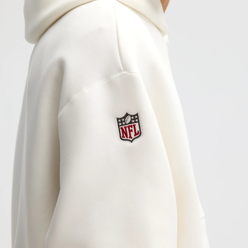 Men's Nike Natural Arizona Cardinals 2025 Rivalries Collection Oversized Tech Fleece Hoodie