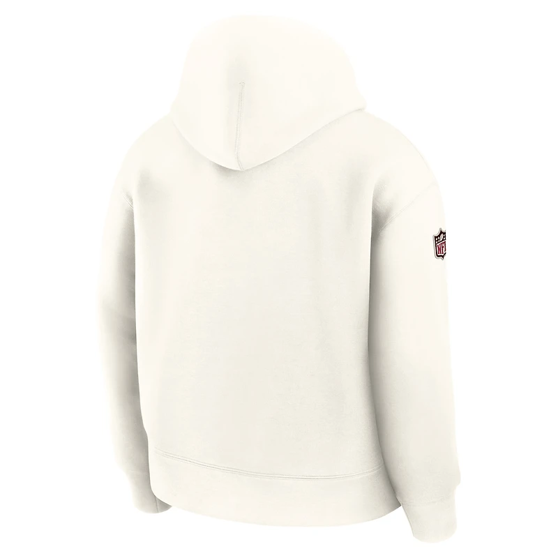 Men's Nike Natural Arizona Cardinals 2025 Rivalries Collection Oversized Tech Fleece Hoodie