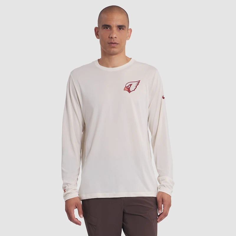 T-shirt à manches longues Nike Natural Arizona Cardinals 2025 Rivalries Collection Sideline Legend Dri-FIT pour homme