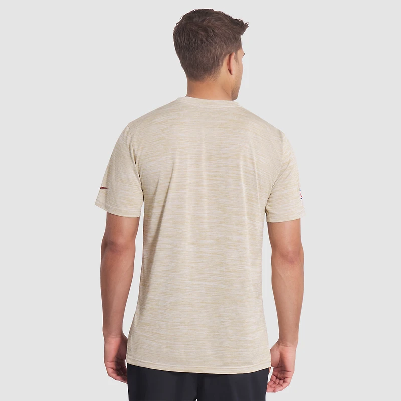 Men's Nike Natural Arizona Cardinals 2025 Rivalries Collection Sideline Velocity Dri-FIT T-Shirt
