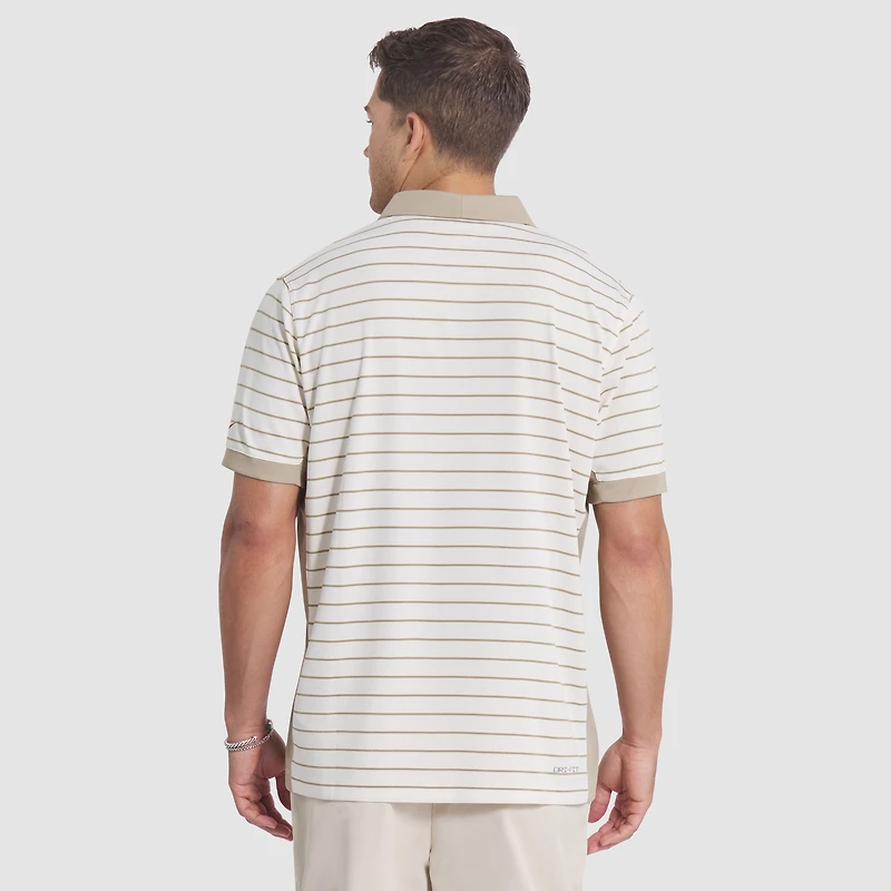 Polo Nike Natural Arizona Cardinals 2025 Rivalries Collection pour homme, rayé Dri-FIT, Sideline Victory