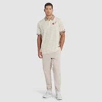 Men's Nike  Natural Arizona Cardinals 2025 Rivalries Collection Sideline Victory Striped Dri-FIT Polo