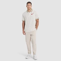 Polo Nike Natural Arizona Cardinals 2025 Rivalries Collection pour homme, rayé Dri-FIT, Sideline Victory