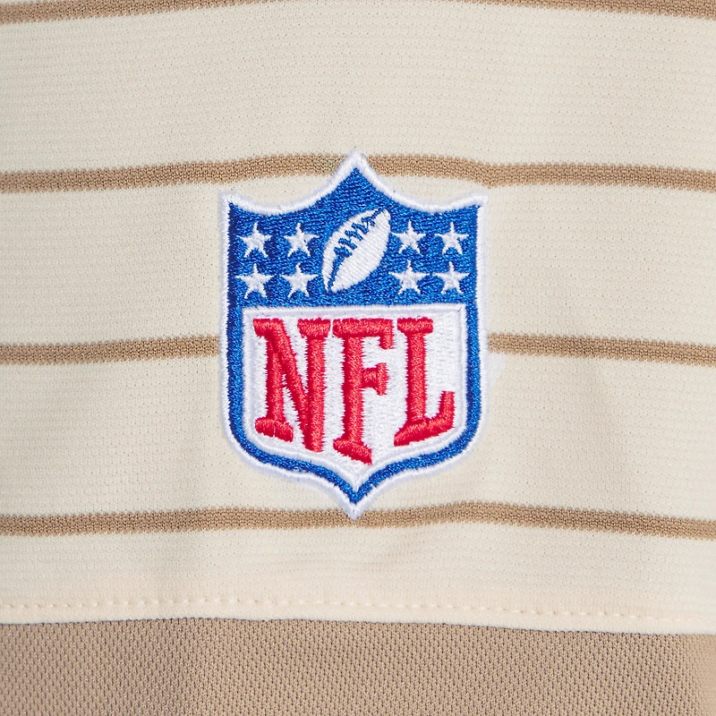 Men's Nike  Natural Arizona Cardinals 2025 Rivalries Collection Sideline Victory Striped Dri-FIT Polo