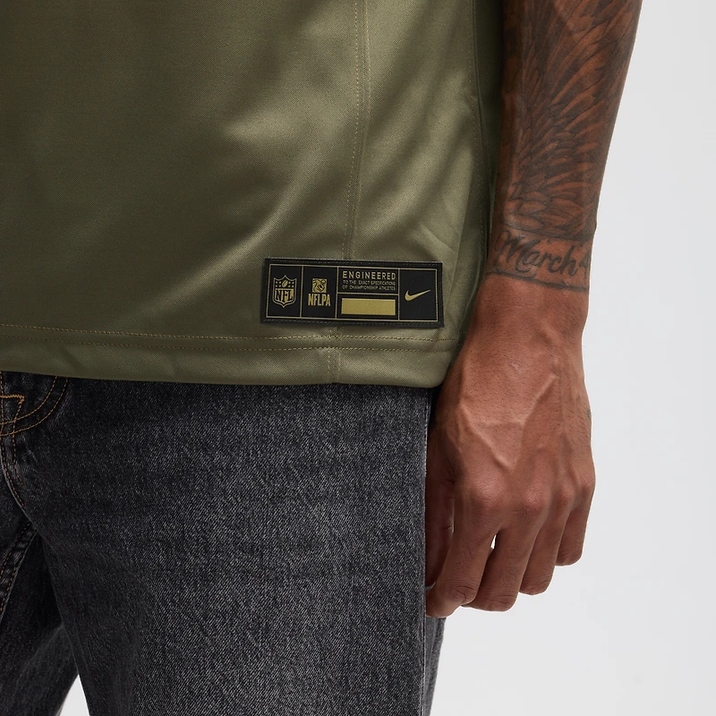 Men's Nike Pat Tillman Olive Arizona Cardinals 2025 Salute to Service Retired Limited Jersey