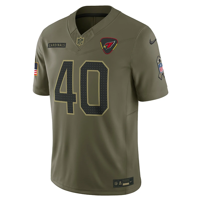 Men's Nike Pat Tillman Olive Arizona Cardinals 2025 Salute to Service Retired Limited Jersey
