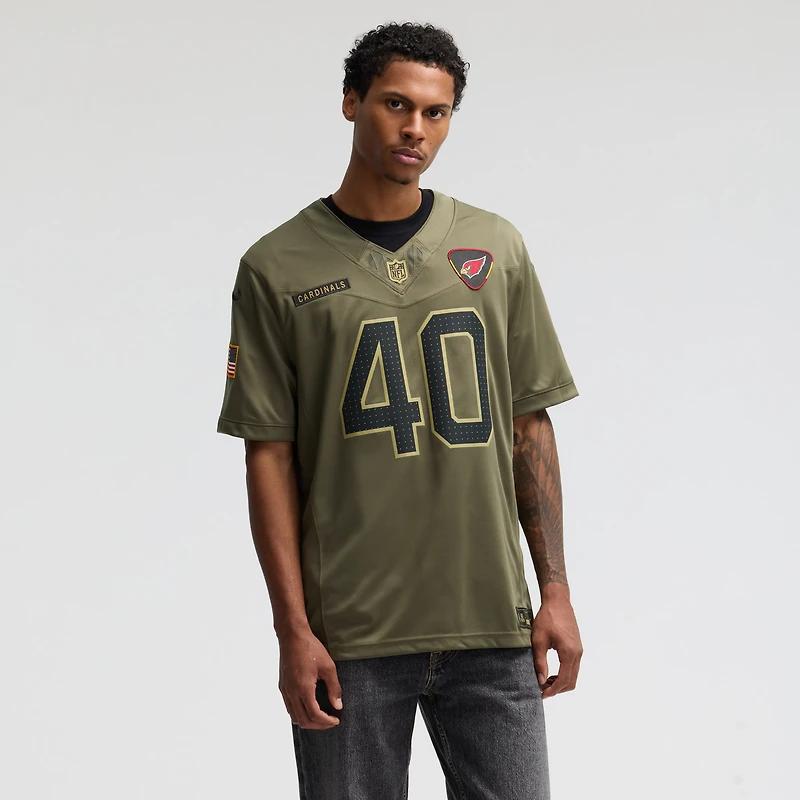 Maillot Nike Pat Tillman Olive Arizona Cardinals 2025 Salute to Service Retired Limited pour homme