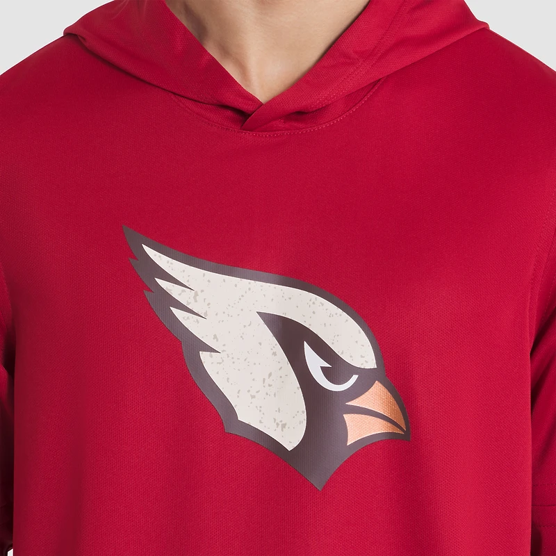 T-shirt à capuche et manches longues Nike rouge Arizona Cardinals 2025 Rivalries Collection Sideline Dri-FIT pour homme