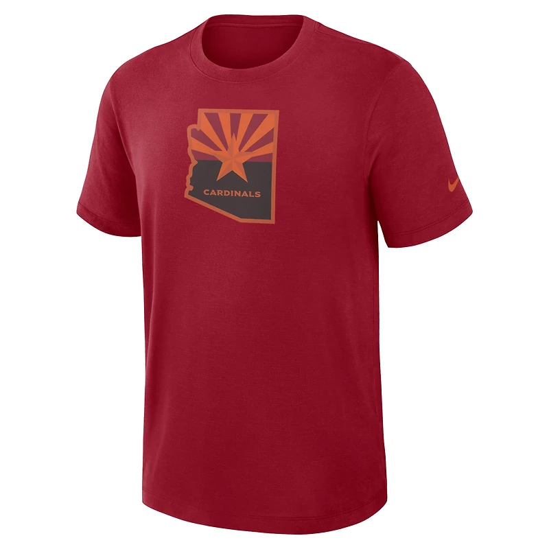 T-shirt Nike rouge Arizona Cardinals 2025 Rivalries Collection Slub Dri-FIT pour homme