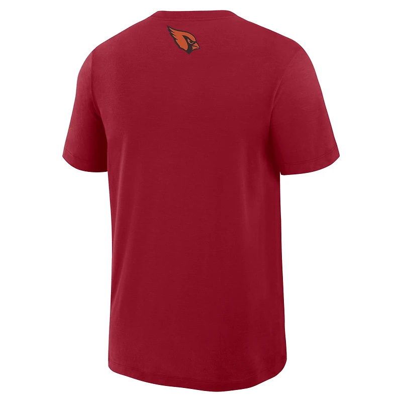 T-shirt Nike rouge Arizona Cardinals 2025 Rivalries Collection Slub Dri-FIT pour homme