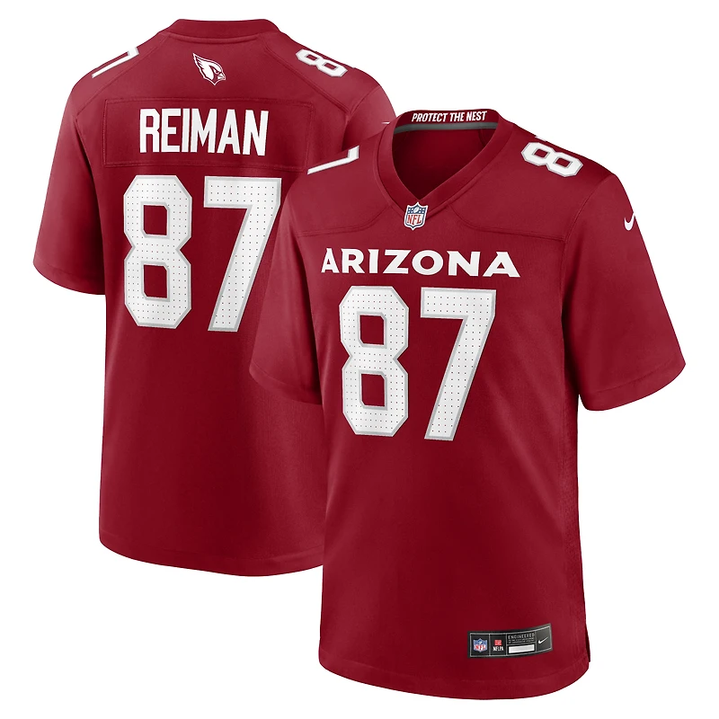 Men's Nike Tip Reiman  Cardinal Arizona Cardinals Team Game Jersey