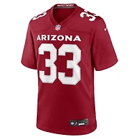 Men's Nike Trey Benson  Cardinal Arizona Cardinals Team Game Jersey