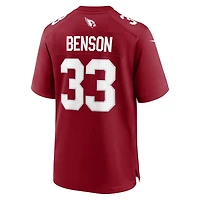 Maillot de match Nike Trey Benson Cardinal Arizona Cardinals pour homme
