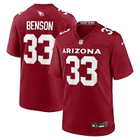 Men's Nike Trey Benson  Cardinal Arizona Cardinals Team Game Jersey