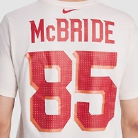 Men's Nike Trey McBride Natural Arizona Cardinals 2025 Rivalries Collection Player Name & Number T-Shirt