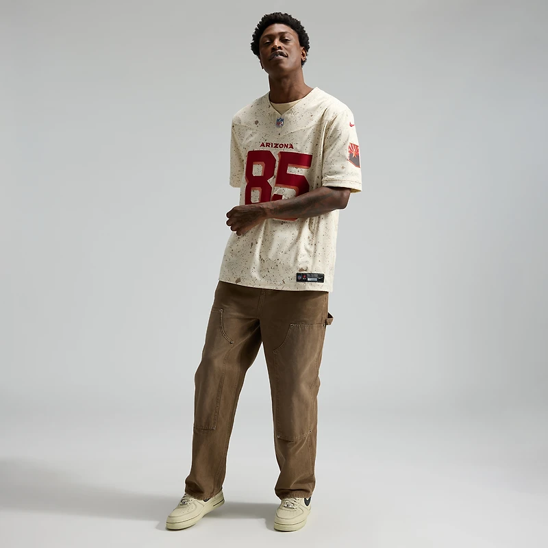 Men's Nike Trey McBride Natural Arizona Cardinals 2025 Rivalries Collection Stitched Limited Jersey