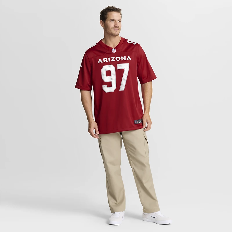 Men's Nike Walter Nolen Cardinal Arizona Cardinals Game Player Jersey