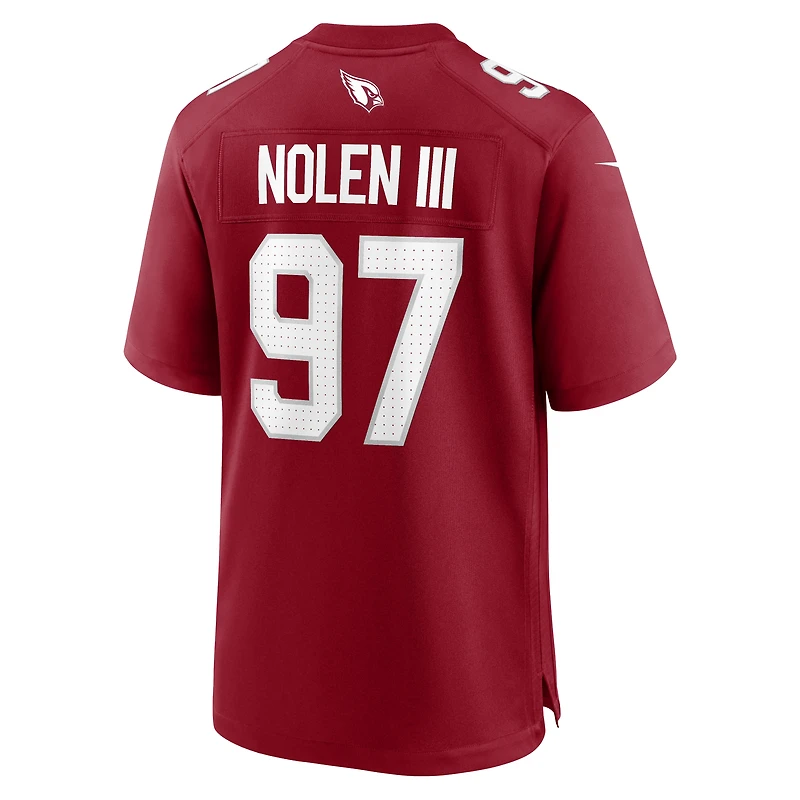 Men's Nike Walter Nolen Cardinal Arizona Cardinals Game Player Jersey