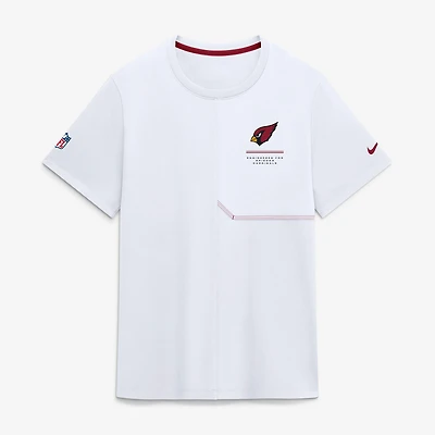 Men's Nike  White Arizona Cardinals Sideline UV Dri-FIT Coaches Shirt