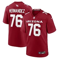 Men's Nike Will Hernandez  Cardinal Arizona Cardinals Team Game Jersey