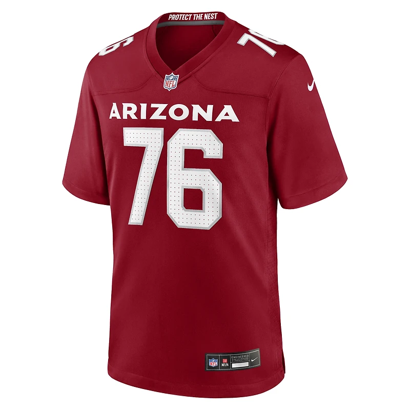Men's Nike Will Hernandez Cardinal Arizona Cardinals Team Game Jersey