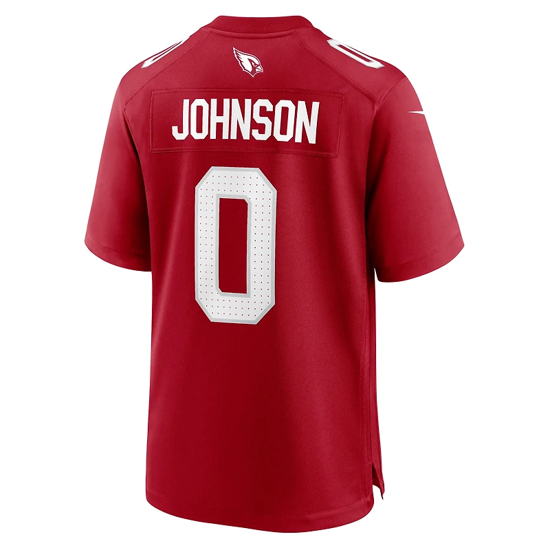 Maillot Nike Will Johnson Cardinal pour homme, équipe des Cardinals de l'Arizona