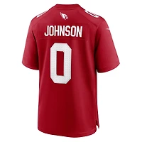 Maillot Nike Will Johnson Cardinal pour homme, équipe des Cardinals de l'Arizona