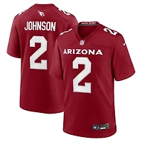 Men's Nike Will Johnson  Cardinal Arizona Cardinals Team Game Jersey