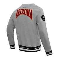 Sweat-shirt Pro Standard Heather Grey pour homme avec écusson des cardinaux de l'Arizona