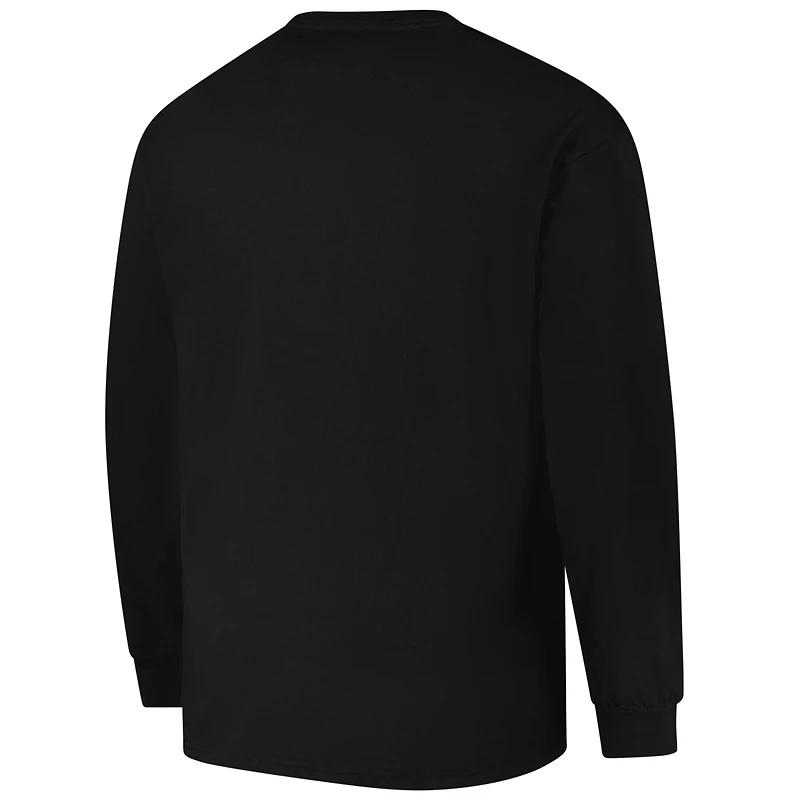 T-shirt à manches longues Pop Big & Tall pour homme, profil noir, Arizona Cardinals