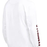 Pack de t-shirts à manches courtes et longues Starter pour hommes, coloris rouge/blanc, Arizona Cardinals