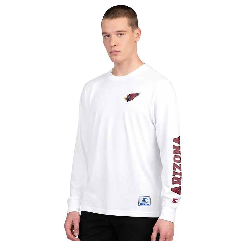 Men's Starter  Cardinal/White Arizona Cardinals Short Sleeve & Long T-Shirt Combo Pack