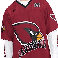 Men's Starter  Cardinal/White Arizona Cardinals Short Sleeve & Long T-Shirt Combo Pack