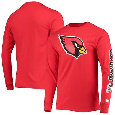 T-shirt à manches longues Starter Cardinal Arizona Cardinals pour homme