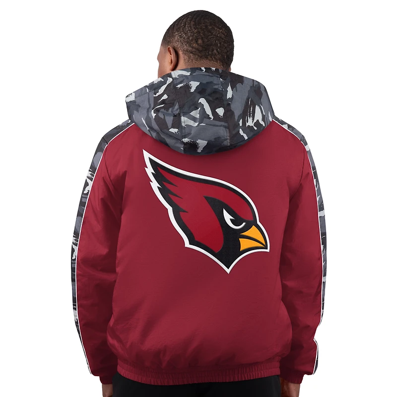 Men's Starter  Cardinal Arizona Cardinals Thursday Night Gridiron Full-Zip Jacket