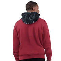 Men's Starter Cardinal Arizona Cardinals Thursday Night Gridiron Pullover Hoodie