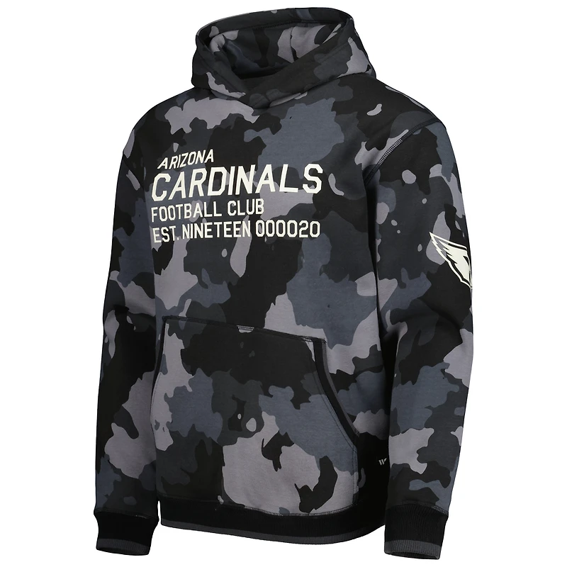 Sweat à capuche The Wild Collective Arizona Cardinals Camo noir pour homme