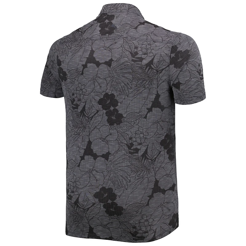 Men's Tommy Bahama Black Arizona Cardinals Big & Tall Miramar Blooms Polo
