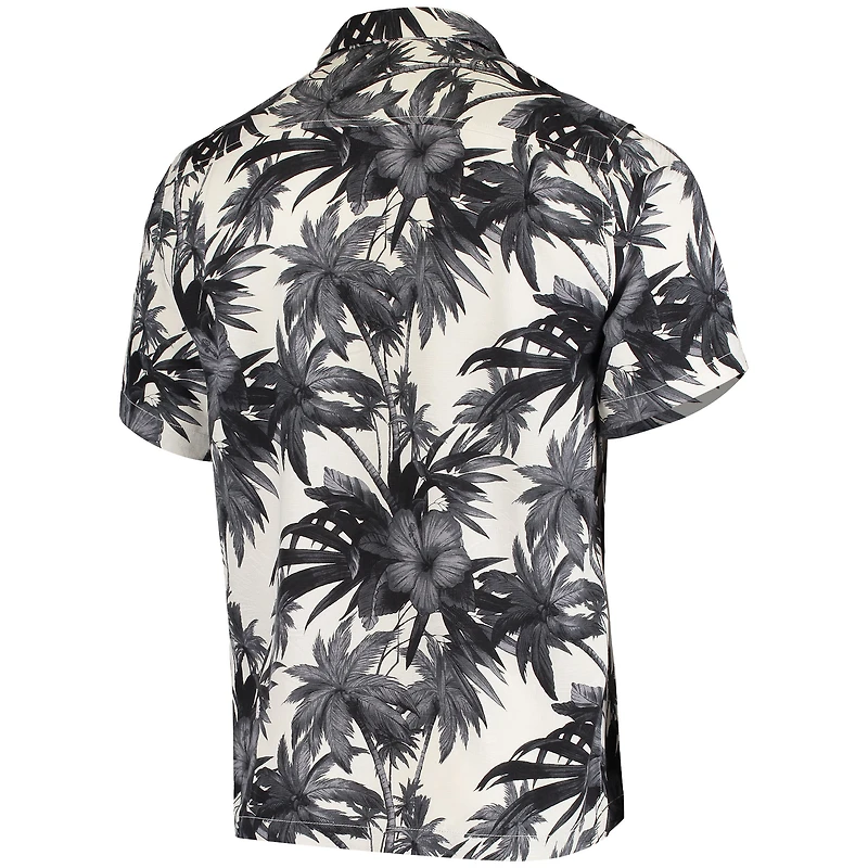 Chemise boutonnée Tommy Bahama pour homme Arizona Cardinals Sport Harbor Island Hibiscus Camp noir