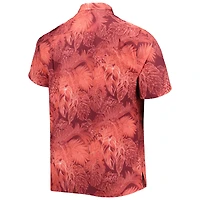 Men's Tommy Bahama Cardinal Arizona Cardinals Big & Tall Coast Luminescent Fronds Camp IslandZone Button-Up Shirt