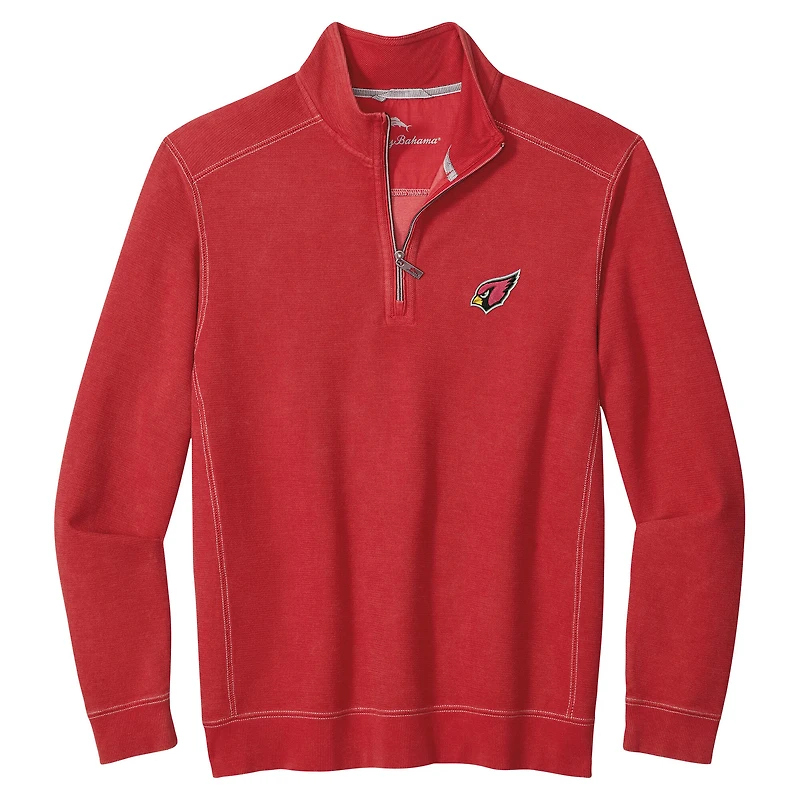 Men's Tommy Bahama  Cardinal Arizona Cardinals Sport Tobago Half-Zip Pullover