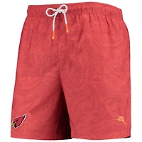 Men's Tommy Bahama Cardinal Arizona Cardinals Team Naples Layered Leaves Swim Trunks