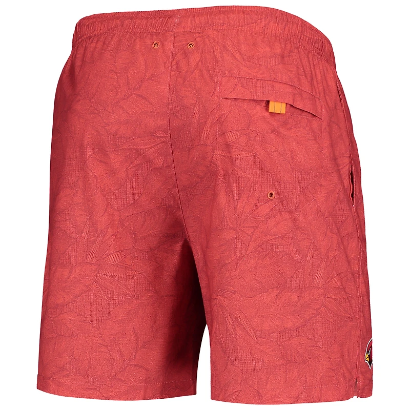 Tommy Bahama Cardinal Arizona Cardinals Team Naples Layered Leaves Maillot de bain pour homme